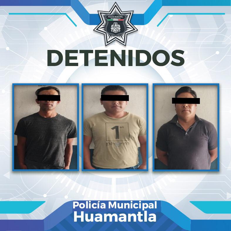 Evita Policía de Huamantla actos delictivos al detener a sujetos con arma  de fuego